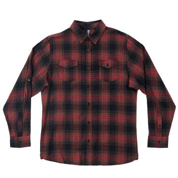 Buy crimson BURNSIDE MODERN PLAID FLANNEL