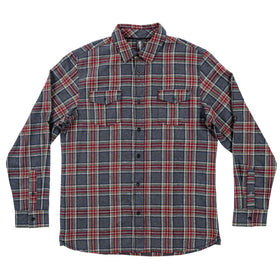 Buy grey-red BURNSIDE MODERN PLAID FLANNEL
