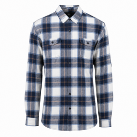 Buy navy-ecru BURNSIDE CLASSIC PLAID FLANNEL