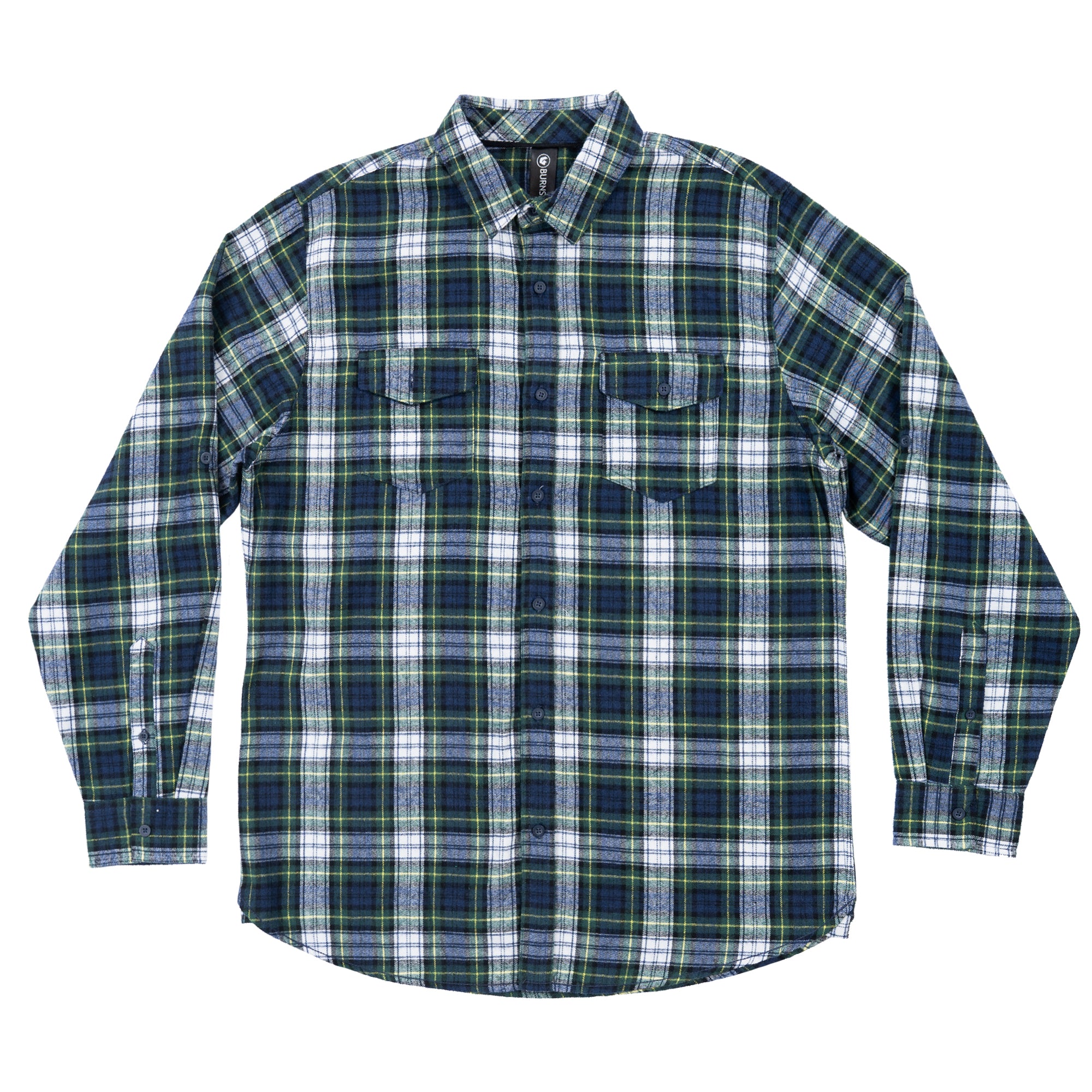 Buy navy-green BURNSIDE CLASSIC PLAID FLANNEL