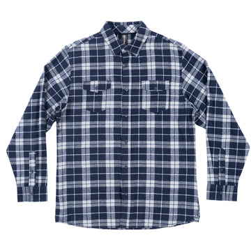 Buy navy-grey BURNSIDE CLASSIC PLAID FLANNEL