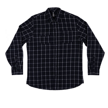 Buy navy-white BURNSIDE MODERN PLAID FLANNEL
