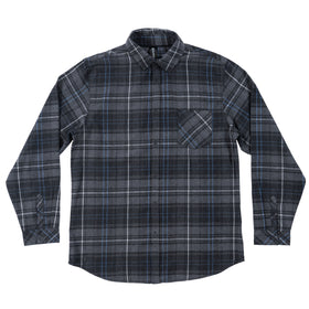 Buy charcoal-blue &quot;TRADITIONAL&quot; ONE POCKET FLANNEL