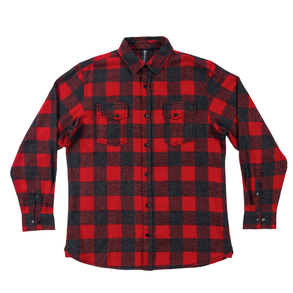 BURNSIDE MENS SNAP FLANNEL