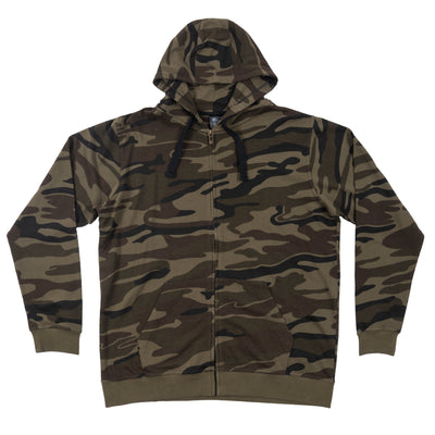 Buy green-camo FRENCH TERRY ZIP HOODIE