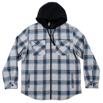 Buy grey-blue REDWOOD SHERPA-LINED HOODED JACKET