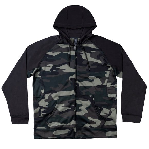 PERFORMANCE TECH FLEECE ZIP-UP HOODIE