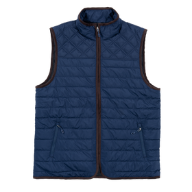 Flannel-Lined Puffer Vest - 0