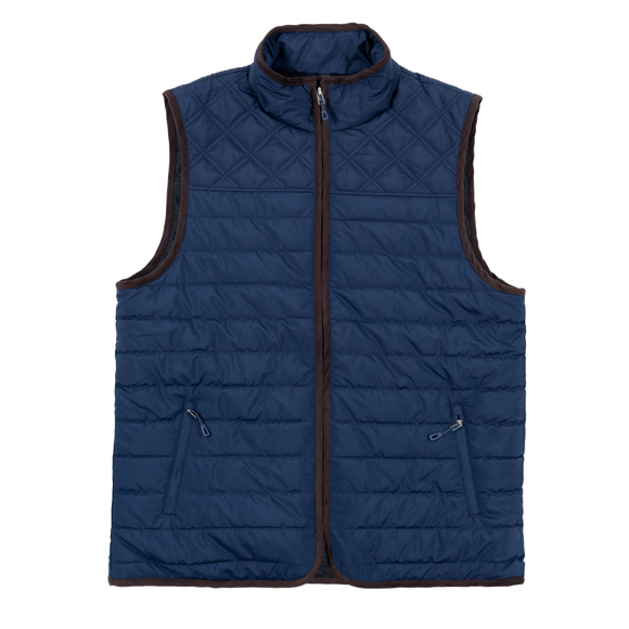 Flannel-Lined Puffer Vest