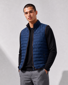 Flannel-Lined Puffer Vest