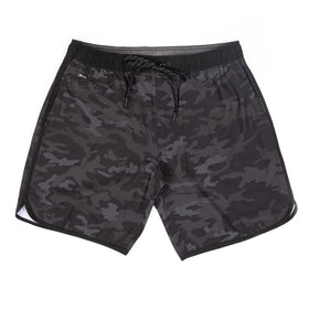Buy black-camo ELASTIC WAIST SHORT