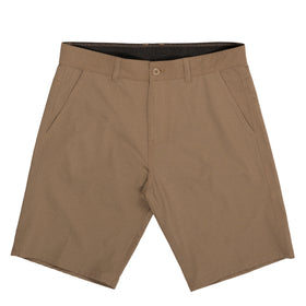 Buy khaki VISCOSE HYBRID SHORT