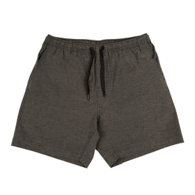 Buy charcoal ELASTIC WAIST SHORT