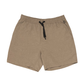 Buy khaki ELASTIC WAIST SHORT