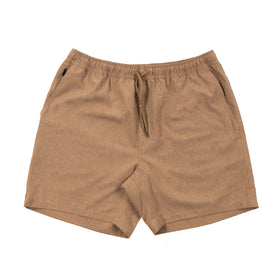 Buy heather-khaki ELASTIC WAIST SHORT