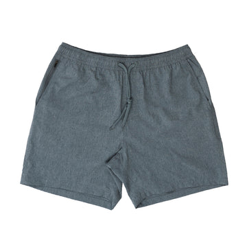 Buy heather-teal Hybrid Elastic Waist Short