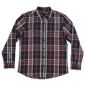 Buy black-red "The Standard" Two-Pocket Flannel Shirt