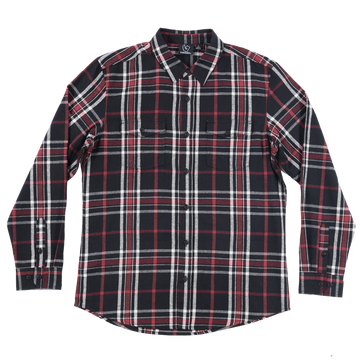 Buy black-red "The Standard" Two-Pocket Flannel Shirt