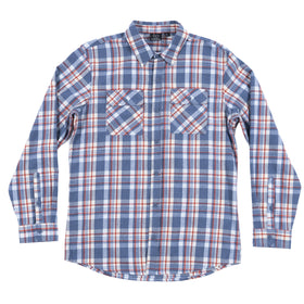 Buy blue-ecru "The Standard" Two-Pocket Flannel Shirt