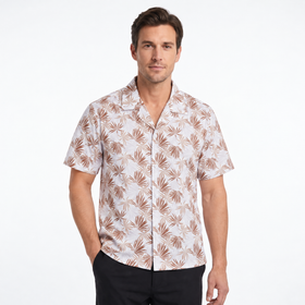 Printed Texture Woven Shirt