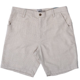Buy natural Textured Cotton/Linen Shorts