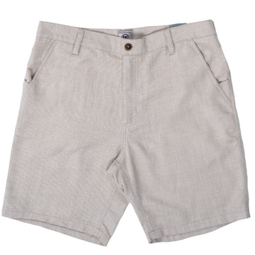 Buy natural Textured Cotton/Linen Shorts