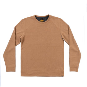 Buy taupe Pinstripe Crewneck w/Overlock