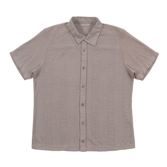 Textured Short Sleeve Sweater-Knit