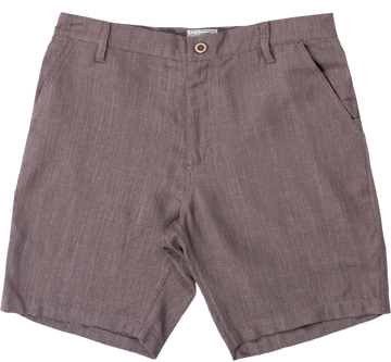 Buy walnut Cotton/Linen Shorts