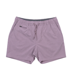 Buy lilac Elastic Waist Shorts