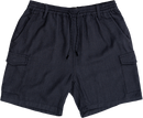 Stretch Waist Cotton/Linen Shorts-2