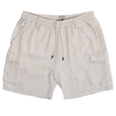 Stretch Waist Cotton/Linen Shorts-3