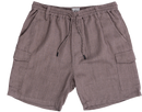 Stretch Waist Cotton/Linen Shorts-4