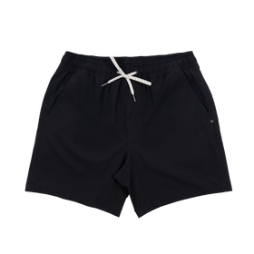 Buy black Elastic Waistband Short with Liner