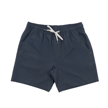 Buy charcoal Elastic Waistband Short with Liner