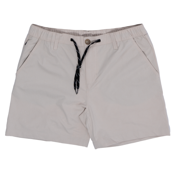 Zip-Front Full Elastic Short (6 in)