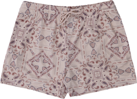 Buy ecru Retro Mesh Shorts with Liner
