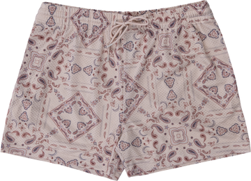 Buy ecru Retro Mesh Shorts with Liner