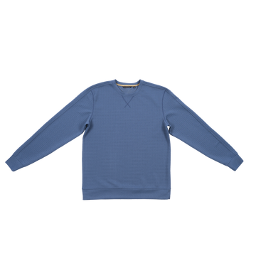 Buy deep-cyan Textured Jacquard Crew Neck