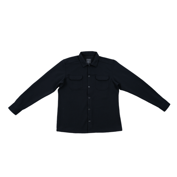 Textured Jacquard Shirt Jacket