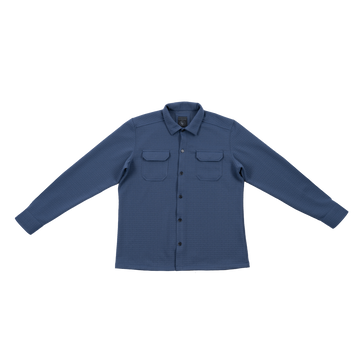 Buy deep-cyan Textured Jacquard Shirt Jacket