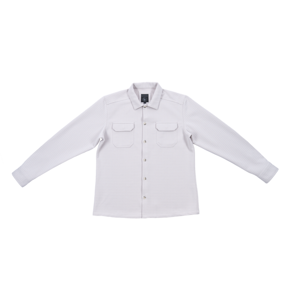 Textured Jacquard Shirt Jacket
