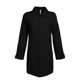 Split Coast Crinkle Button-Up - 0