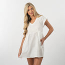 Split Coast Crinkle Dress-1