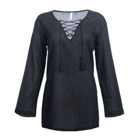 Split Coast Swim Cover-Up Pullover - 0