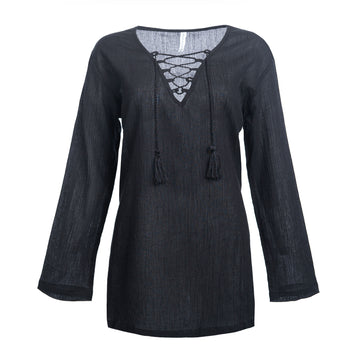 Split Coast Swim Cover-Up Pullover - 0