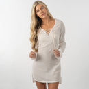 Split Coast Swim Cover-Up Pullover-1