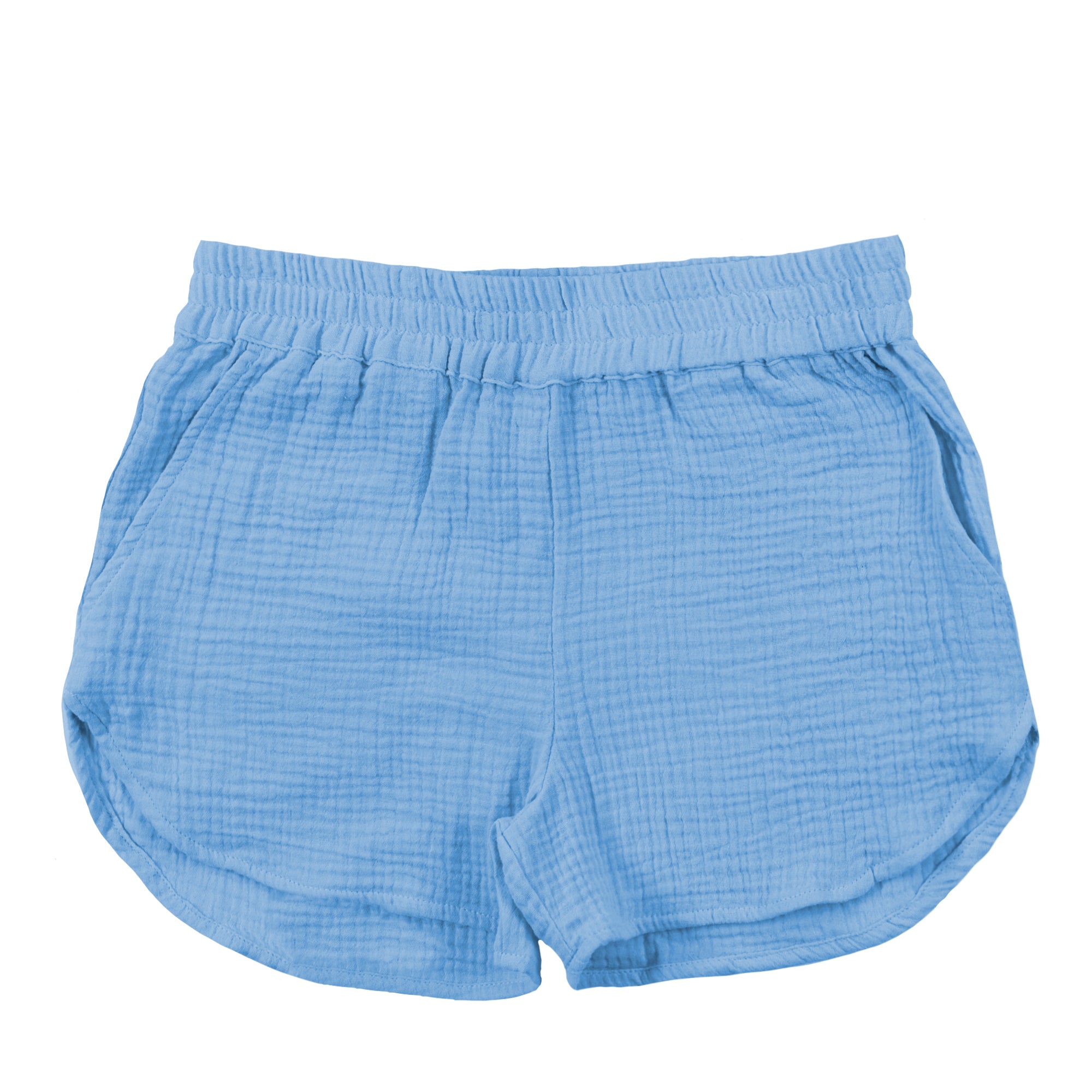 Buy light-blue Split Coast Crinkle Short