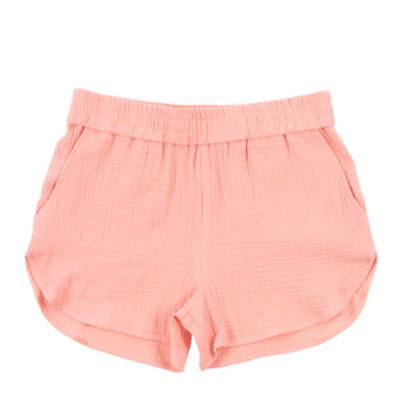 Buy peach Split Coast Crinkle Short
