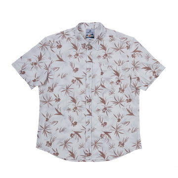Buy white-sand SPLIT Floral Woven
